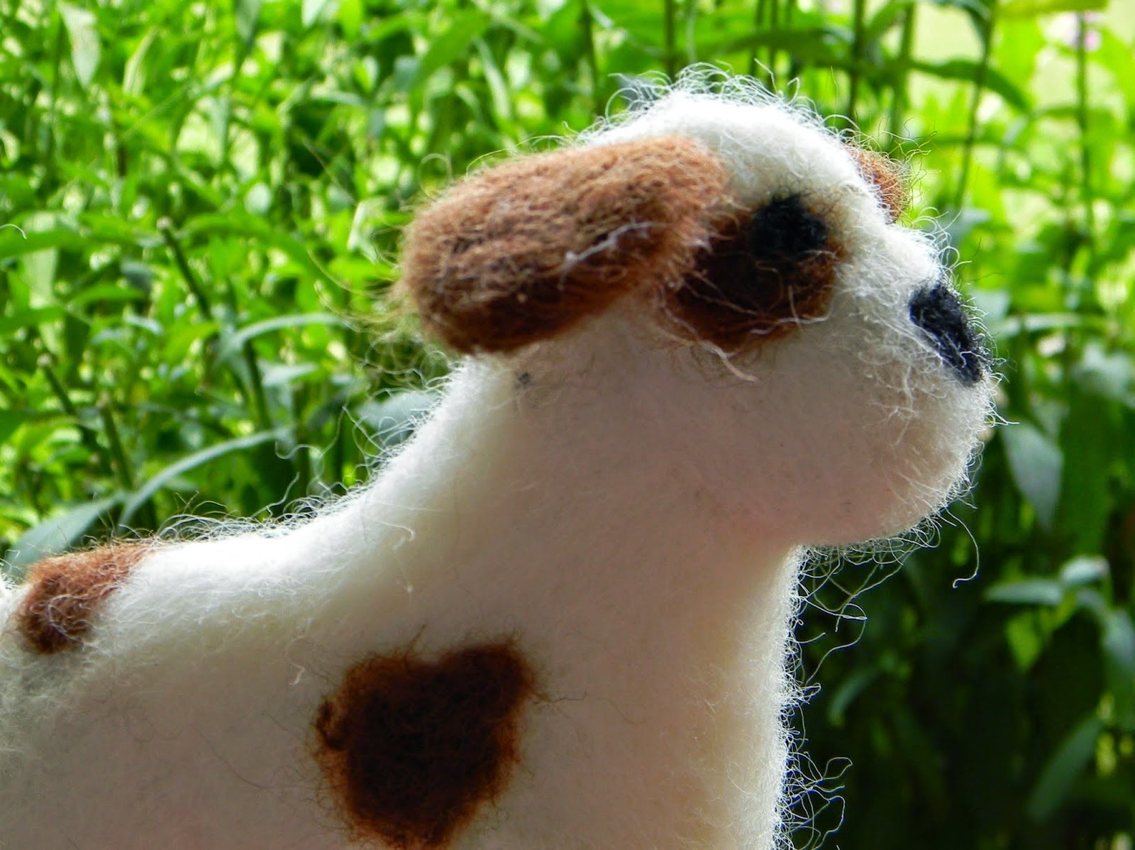 needle felting stuffed dog toy #crafts